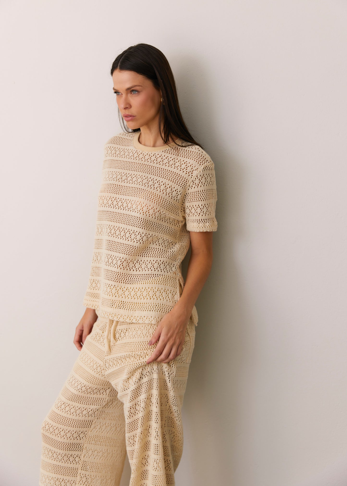 CONJUNTO BLUSA E CALÇA TRICOT KRONNE