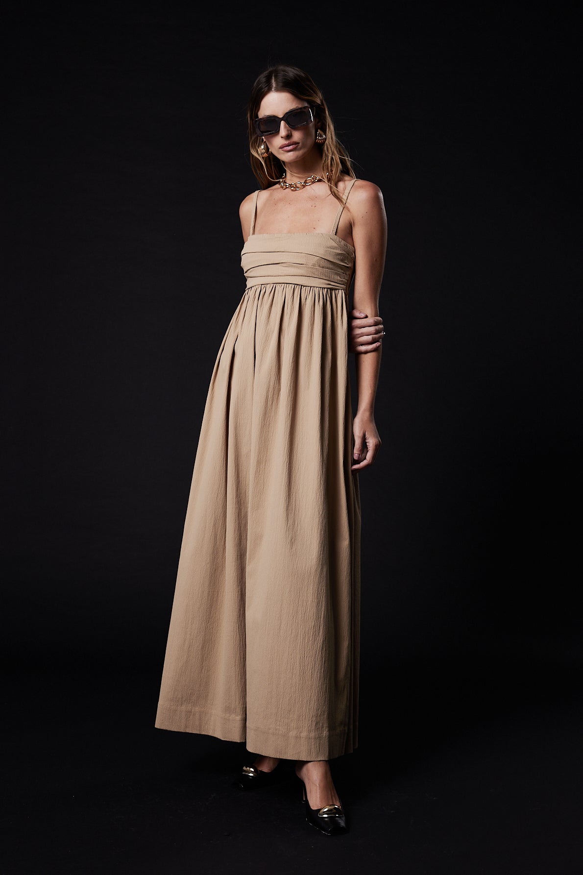 Vestido longo com alça - Kronne