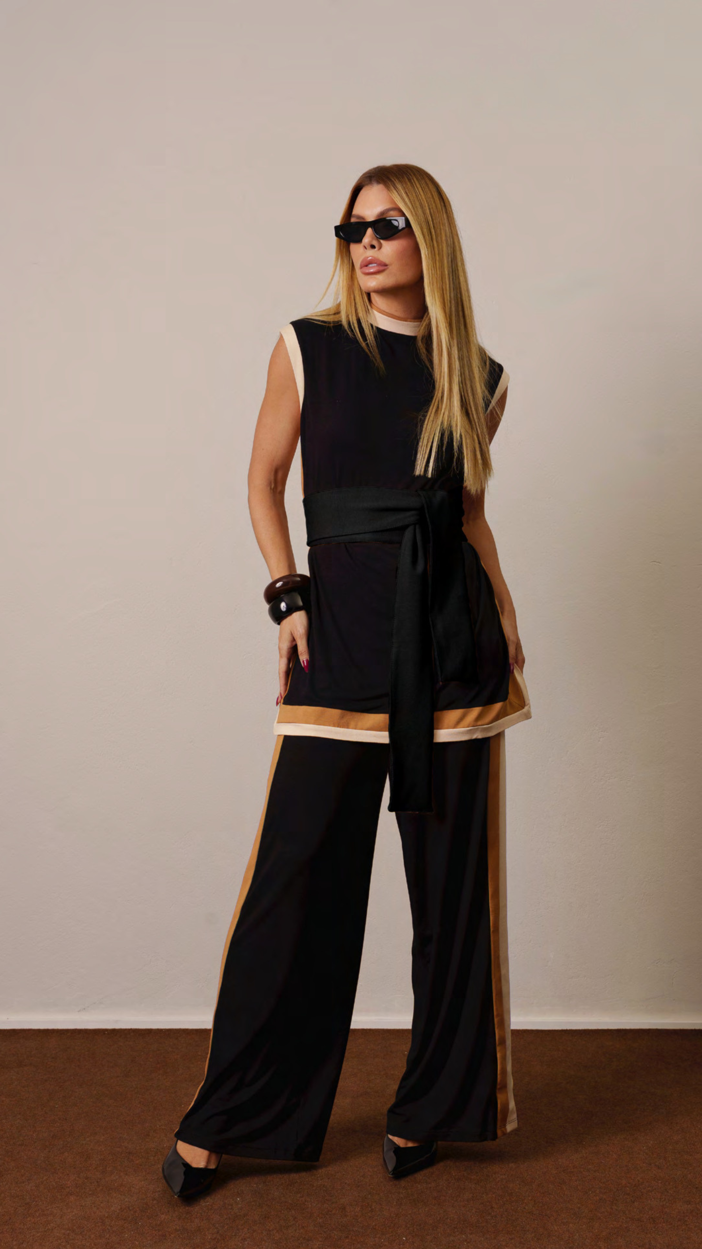 CONJUNTO BLUSA + CALÇA COLORBLOCK KRONNE