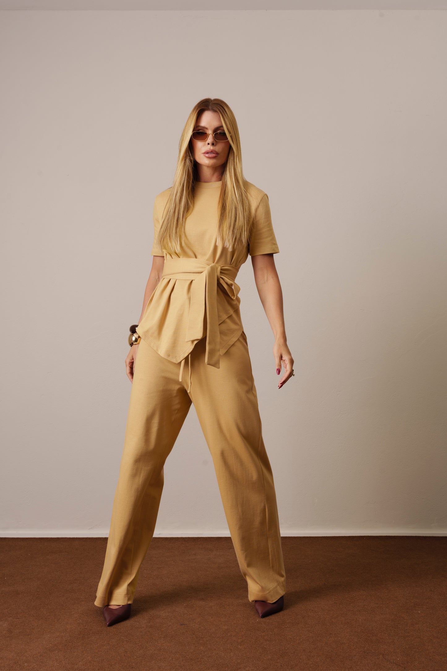 CONJUNTO BLUSA AMARRAÇÃO + CALÇA KRONNE