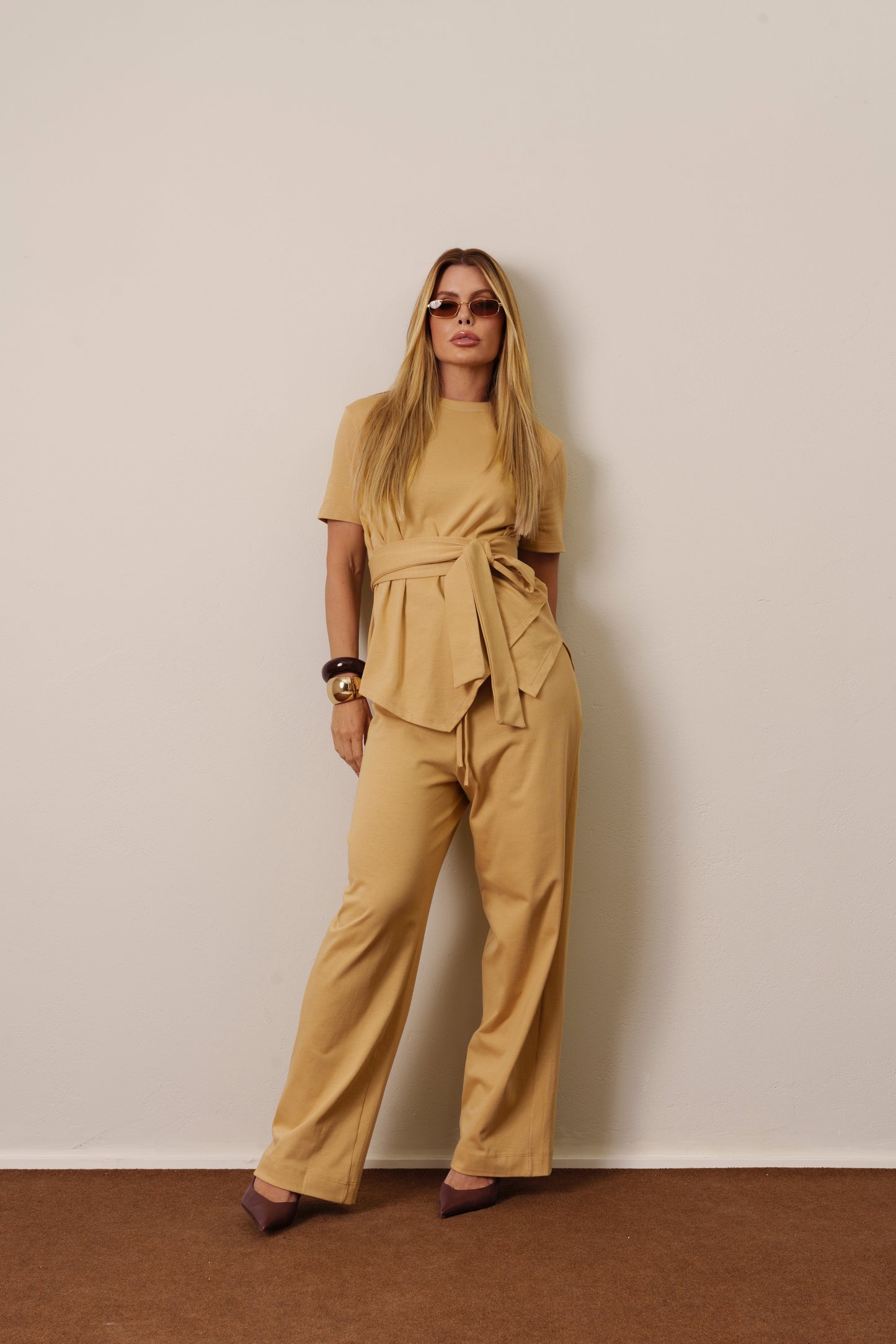 CONJUNTO BLUSA AMARRAÇÃO + CALÇA KRONNE