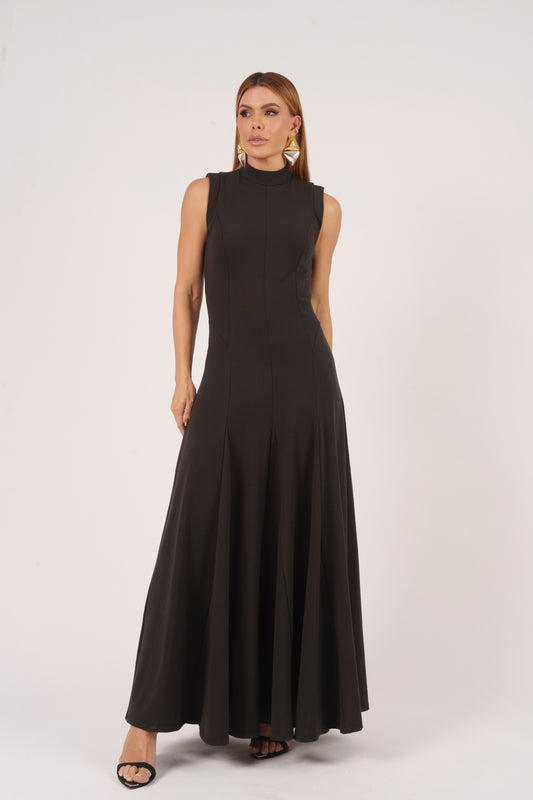 VESTIDO GOLA ALTA NESGAS KRONNE