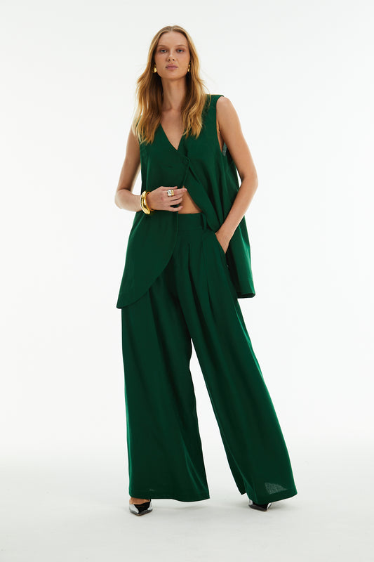 BLUSA ALONGADA COM BOTÃO ÚNICO