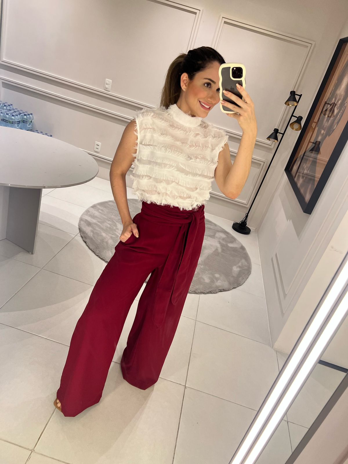 CALÇA AMPLA C/ FAIXA KRONNE