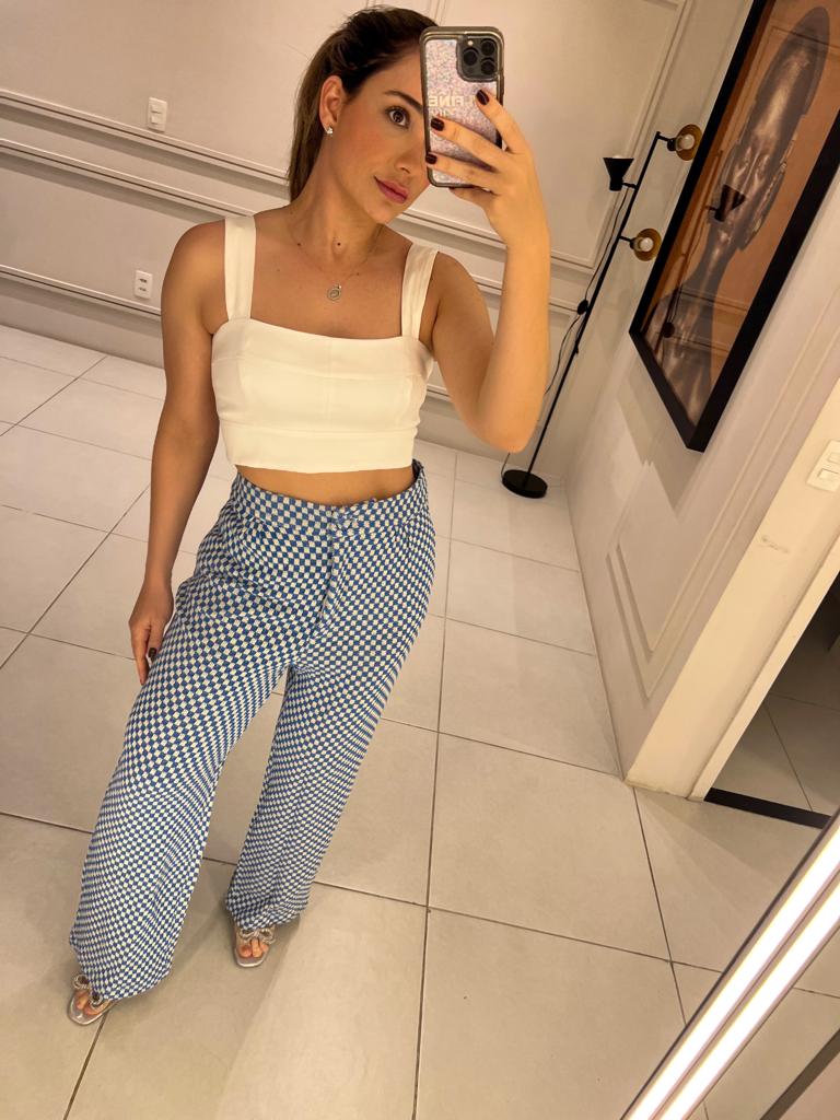 CALÇA TRICOT RETA KRONNE