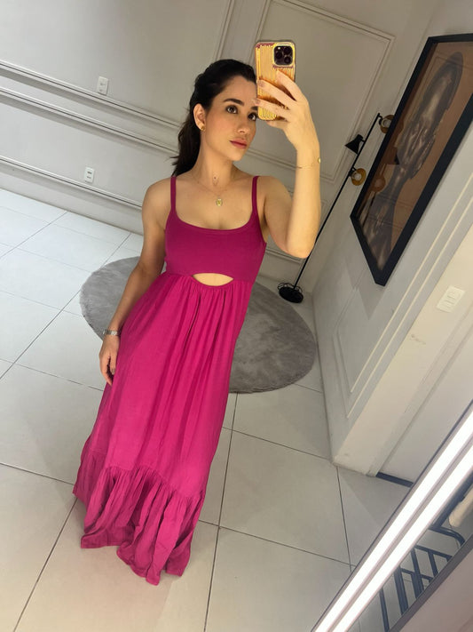 VESTIDO FLUIDO COM TOP KRONNE