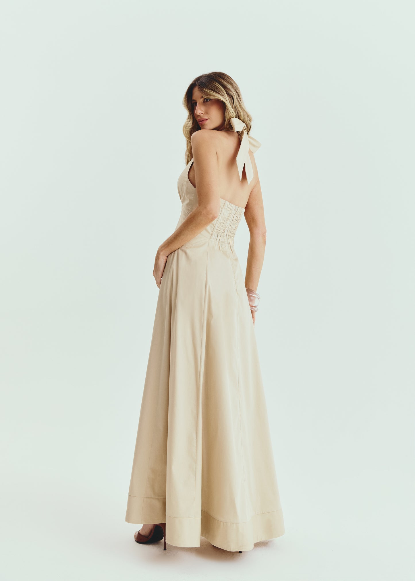 VESTIDO DECOTE V AMARRAÇÃO KRONNE