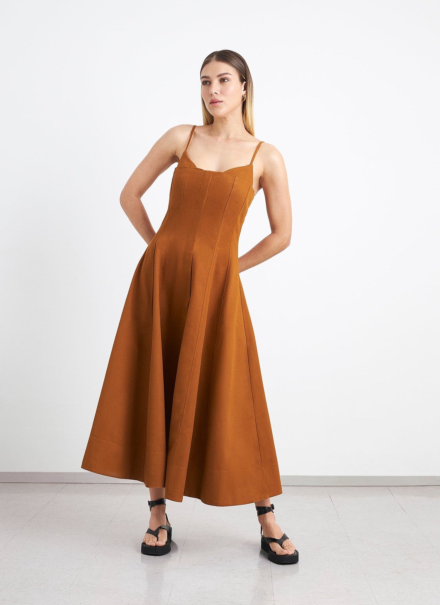 Saia Longa De Nesga Vestido De Nesga Longo Vestido Feminino Midi