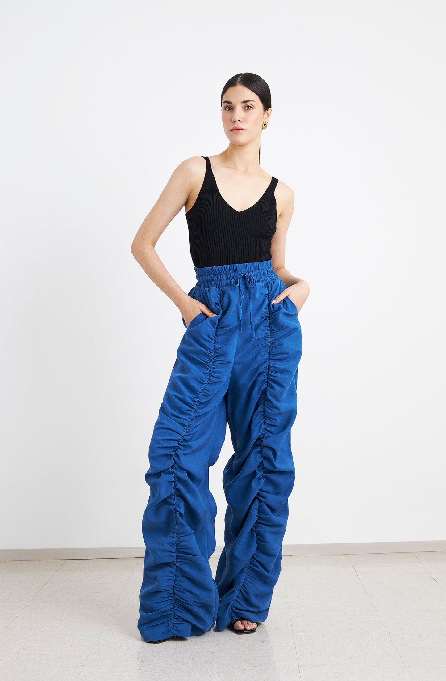 Calça c/ Franzidos e Cos de Elastico - Kronne