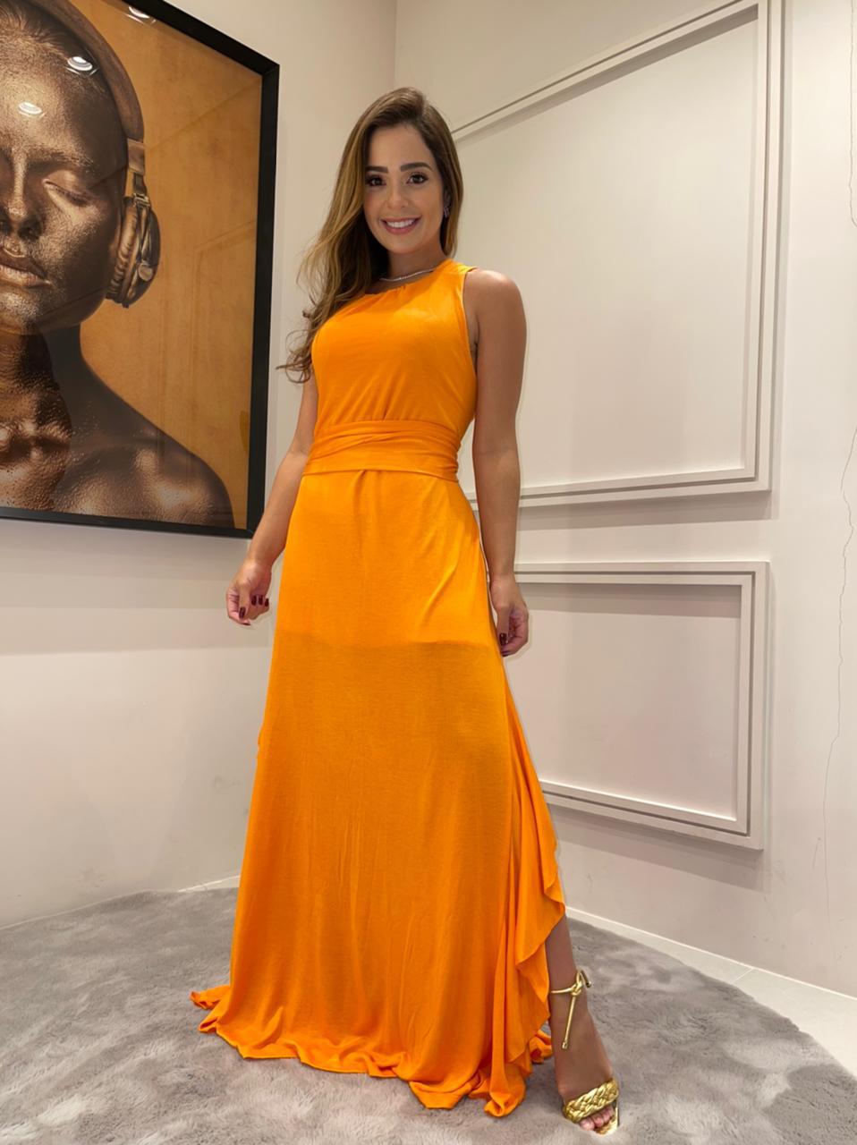 Vestido Longo com Argola - Kronne