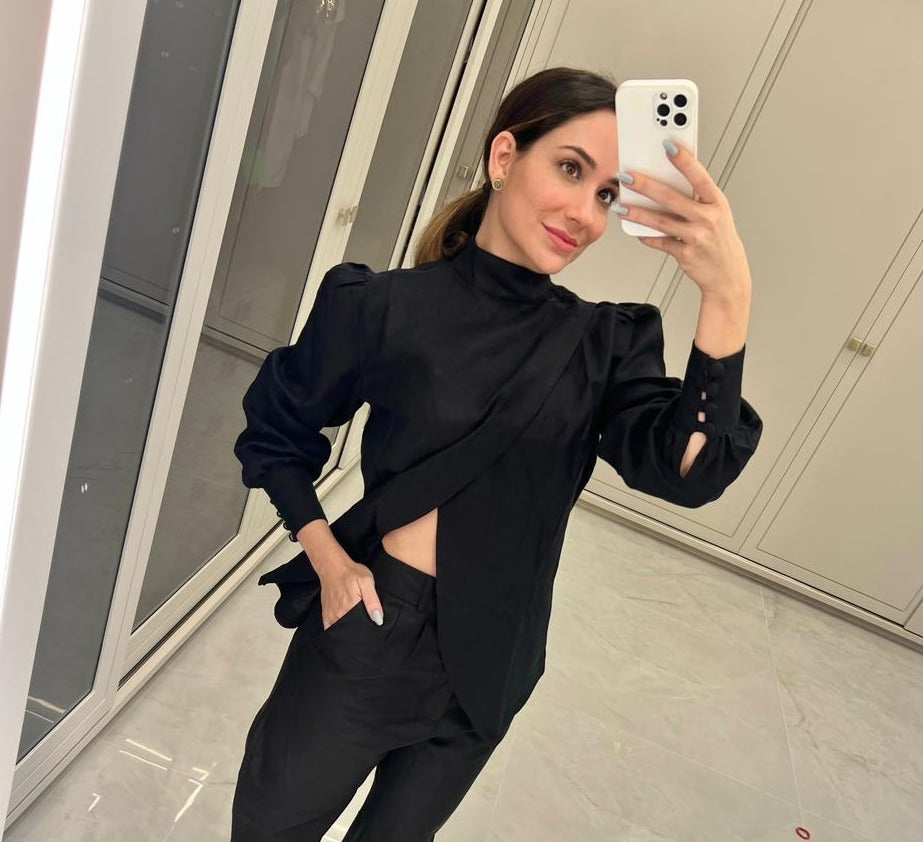 Blusa Transpassada - Kronne