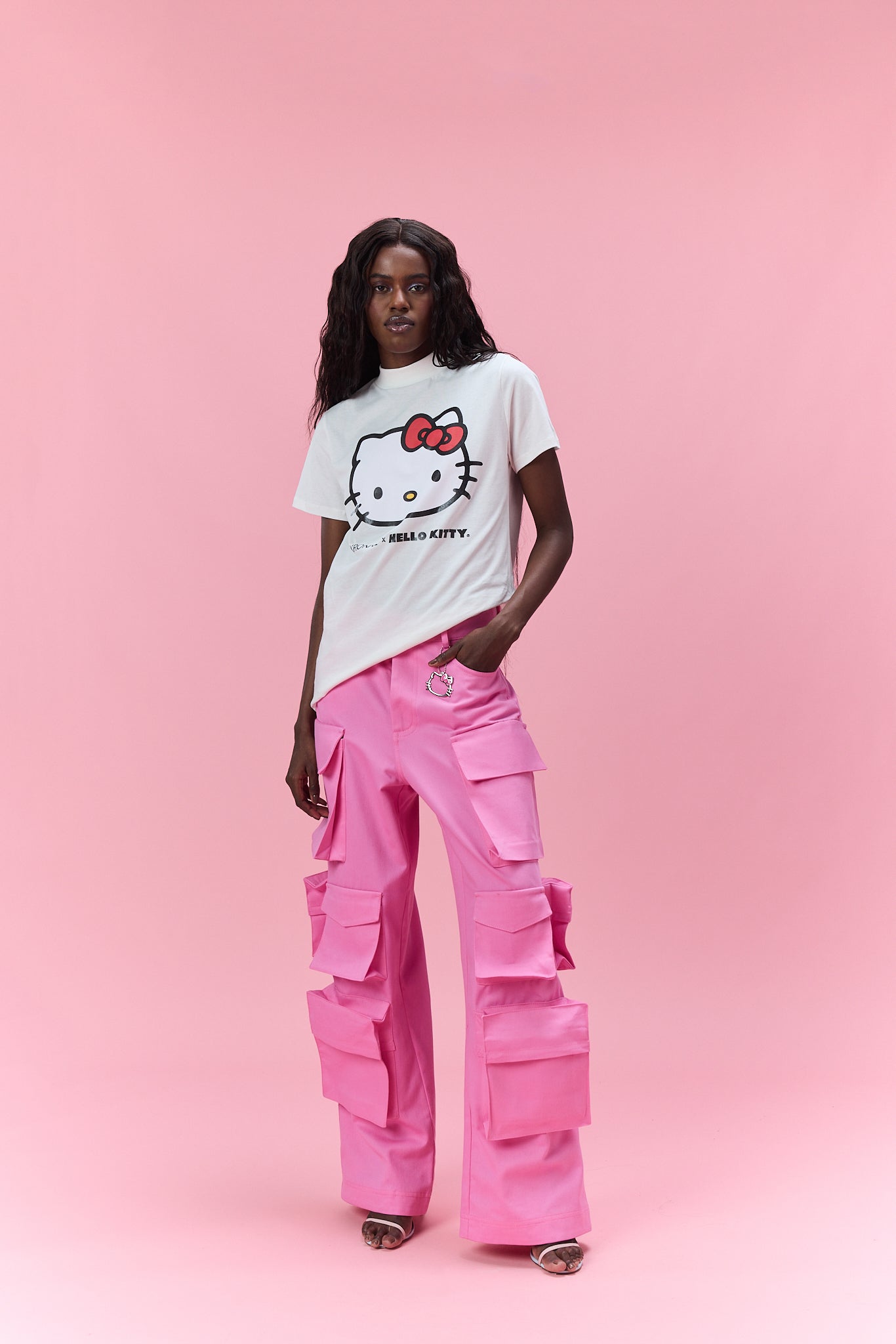 T-shirt gola alta Kronne x Hello Kitty