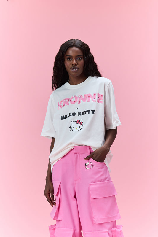 T-shirt oversized KRONNE X HELLO KITTY