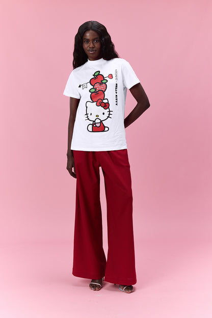 T-shirt gola alta Hello Kitty apple