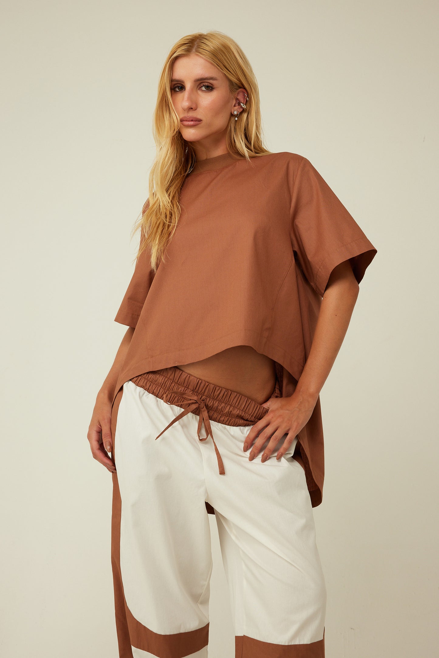 BLUSA MULLET COM GOLA RIBANA KRONNE