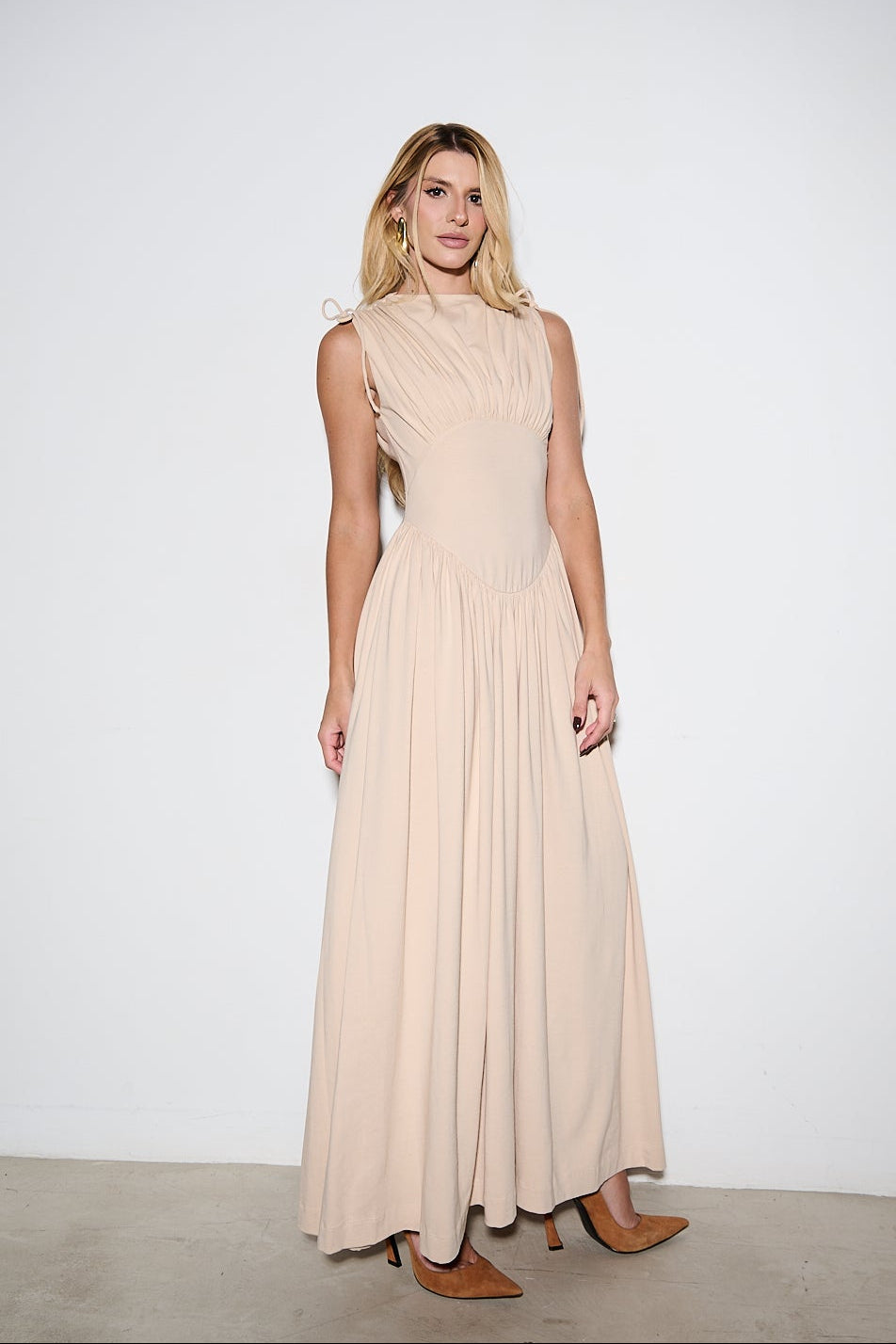 VESTIDO LONGO BICOLOR KRONNE