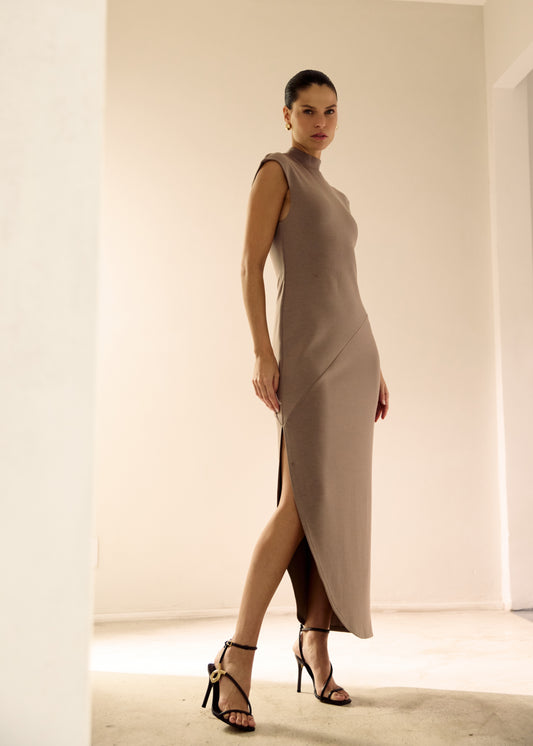 VESTIDO ASSIMÉTRICO MODAL KRONNE