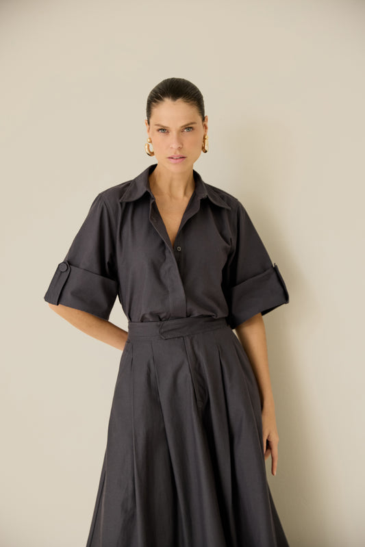 CAMISA DE BOTÃO COM MARTINGALE KRONNE