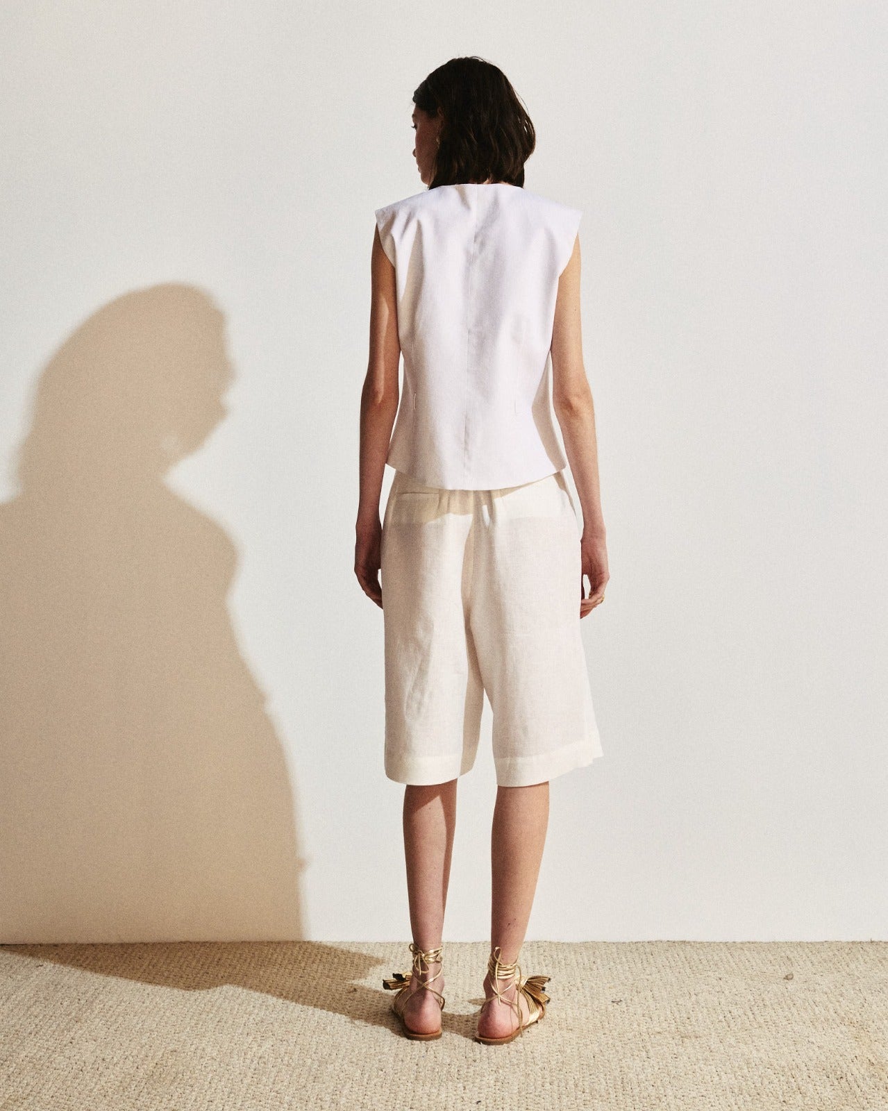 BLUSA ALFAIATARIA LINHO C/ CINTO KRONNE