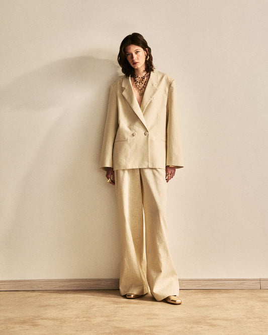 CALÇA ALFAIATARIA LINHO COM CÓS KRONNE