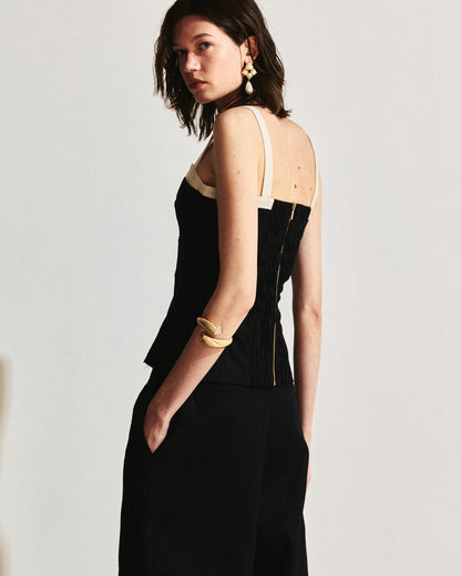 BLUSA CORSELET LINHO KRONNE