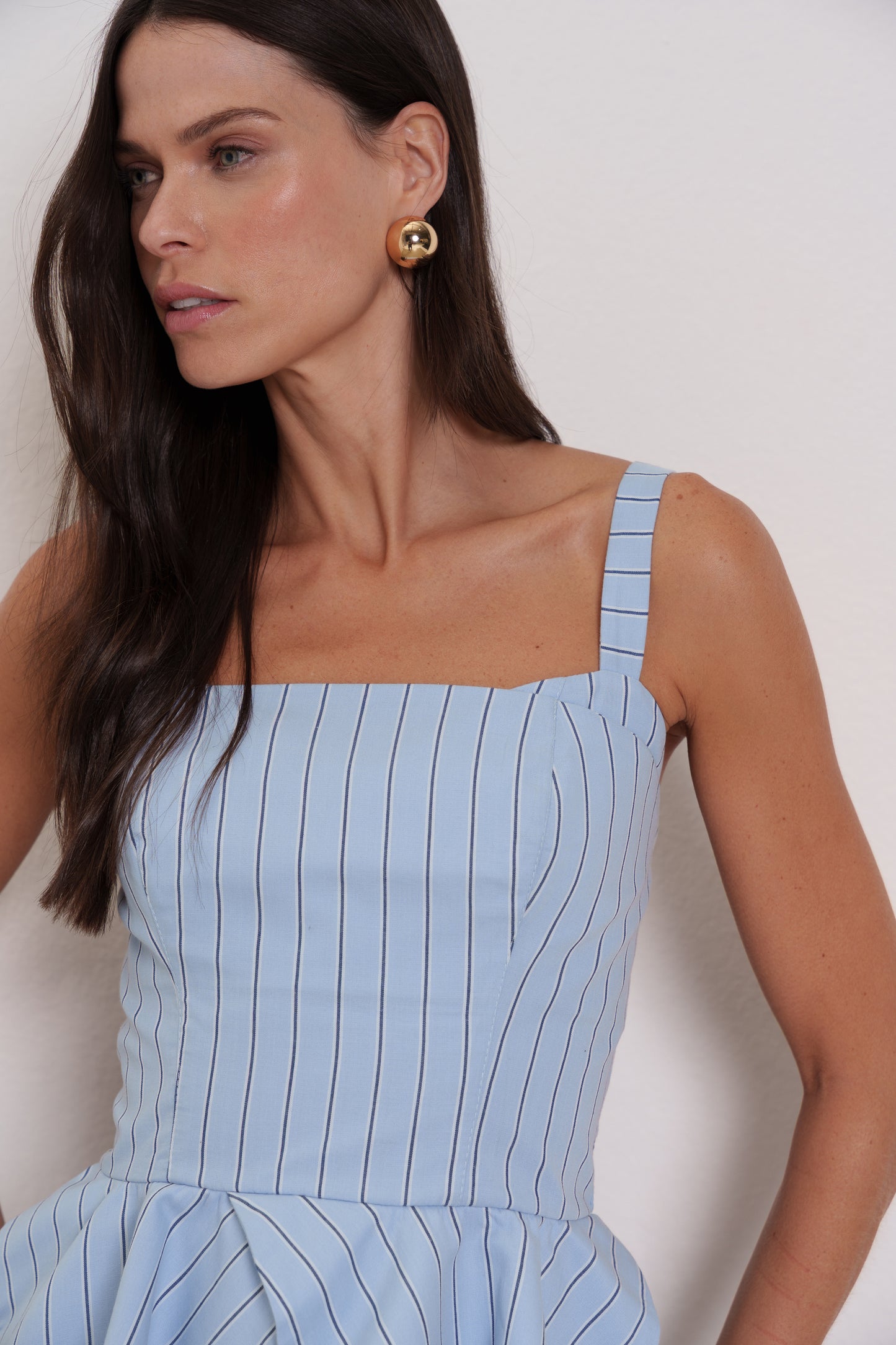 BLUSA LISTRAS PEPLUM KRONNE