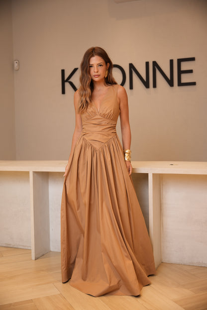 VESTIDO DRAPEADO RECORTE KRONNE