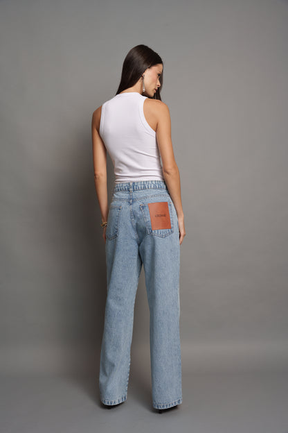 CALÇA JEANS RETA KRONNE