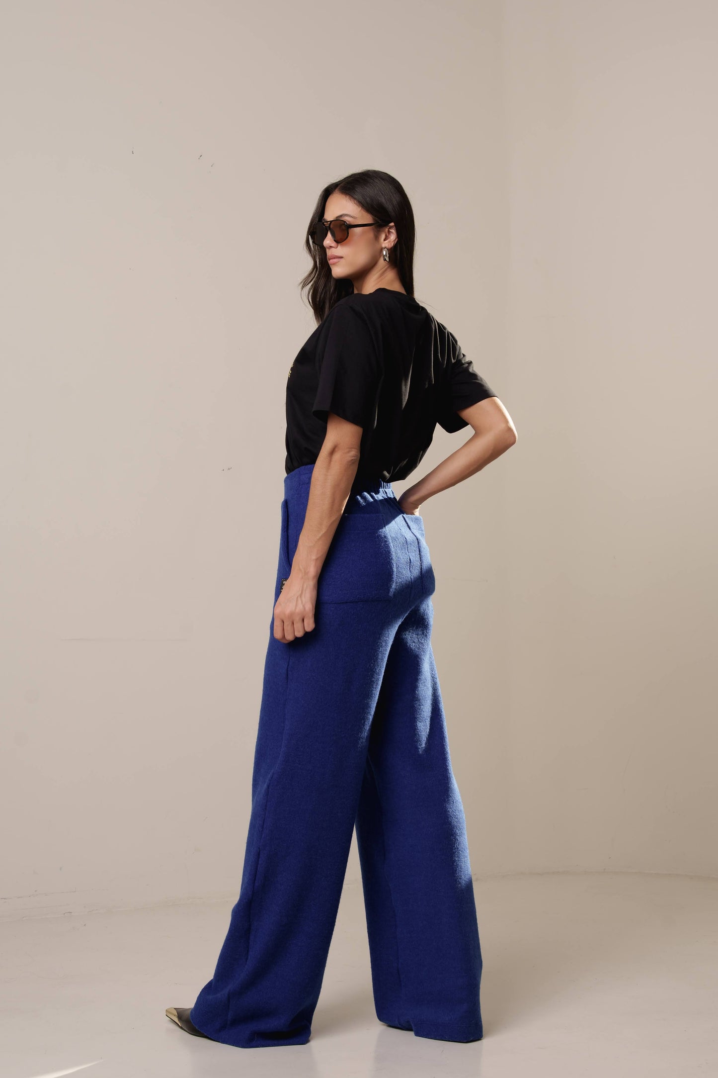 CONJUNTO BLUSA GOLA CARECA E CALÇA BOLSO FACA