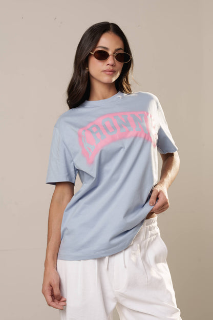 TSHIRT GOLA CARECA COM SILK KRONNE SPRAY