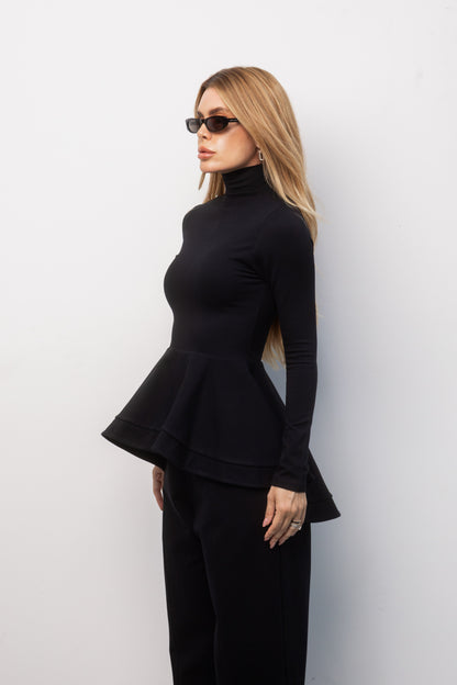 CONJUNTO BLUSA PEPLUM E CALÇA KRONNE