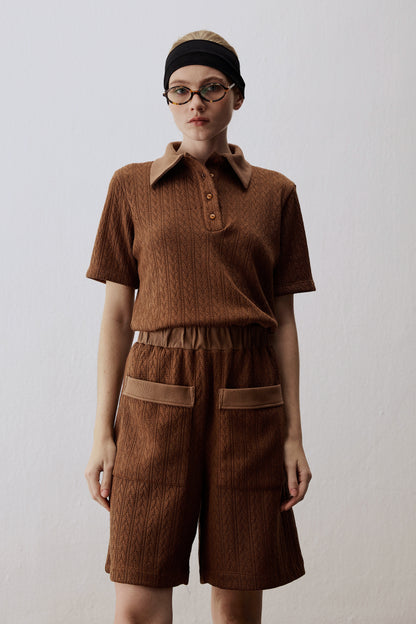 BERMUDA COM BOLSOS TRICÔ KRONNE