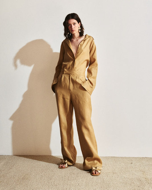 CALÇA ALFAIATARIA RETA LINHO KRONNE