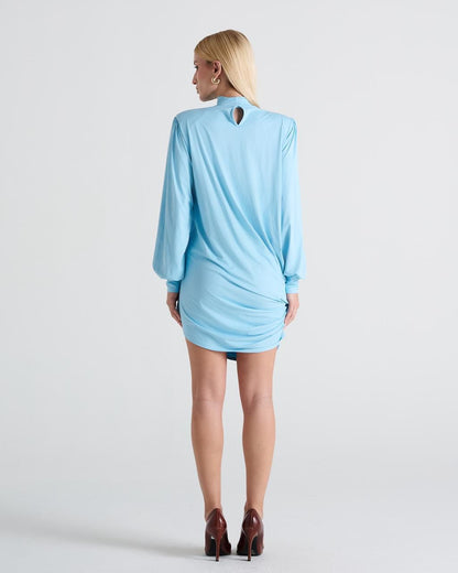 VESTIDO CURTO DRAPEADO KRONNE