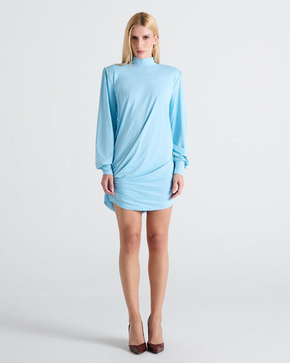 VESTIDO CURTO DRAPEADO KRONNE