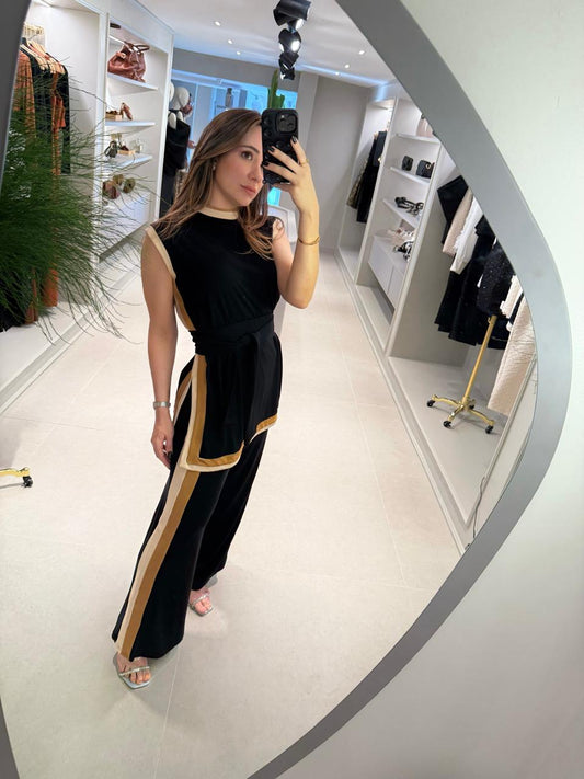 CONJUNTO BLUSA + CALÇA COLORBLOCK KRONNE