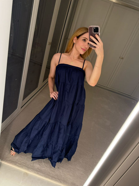VESTIDO LONGO BABADO KRONNE
